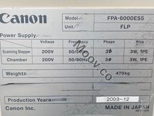 CANON FPA-6000ES5